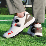 LEFUS Men's Golf Shoes - Breathable, Non-Slip, with Swivel Buckle