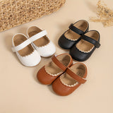 "Infant Baby Girls Mary Jane Flats – Soft Sole Princess Dress Shoes, Crib Shoes & First Walkers"