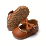 "Infant Baby Girls Mary Jane Flats – Soft Sole Princess Dress Shoes, Crib Shoes & First Walkers"