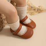"Infant Baby Girls Mary Jane Flats – Soft Sole Princess Dress Shoes, Crib Shoes & First Walkers"