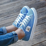 Women’s Casual Canvas Flats – Round Toe, Lightweight & All-Season Wear