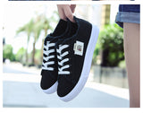 Women’s Casual Canvas Flats – Round Toe, Lightweight & All-Season Wear