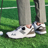 LEFUS Men's Golf Shoes - Breathable, Non-Slip, with Swivel Buckle