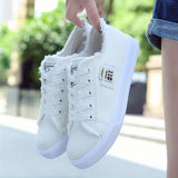Women’s Casual Canvas Flats – Round Toe, Lightweight & All-Season Wear