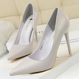 BIGTREE Women’s Fashion Pumps – High Heel Stiletto Shoes in Black, Pink & White for Weddings & Parties.