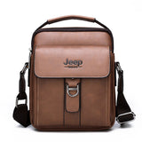 JEEPBULUO Men's Leather Crossbody Bag