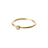 Brilliant Minimalism – Women's Silver Ring with Cubic Zirconia