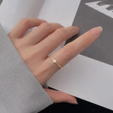 Brilliant Minimalism – Women's Silver Ring with Cubic Zirconia