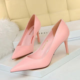 BIGTREE Women’s Fashion Pumps – High Heel Stiletto Shoes in Black, Pink & White for Weddings & Parties.