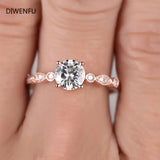 💖 Eternal as Love Rose Gold Ring with Natural Diamond