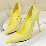 BIGTREE Women’s Fashion Pumps – High Heel Stiletto Shoes in Black, Pink & White for Weddings & Parties.