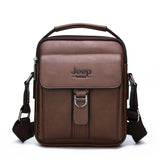 JEEPBULUO Men's Leather Crossbody Bag