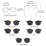 GCV Steampunk Sunglasses – Double Layer Polarized Removable Lens, Blu-Ray UV Protection Unisex Gothic Retro Sunglasses
