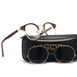 GCV Steampunk Sunglasses – Double Layer Polarized Removable Lens, Blu-Ray UV Protection Unisex Gothic Retro Sunglasses