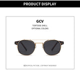 GCV Steampunk Sunglasses – Double Layer Polarized Removable Lens, Blu-Ray UV Protection Unisex Gothic Retro Sunglasses