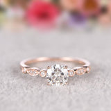 💖 Eternal as Love Rose Gold Ring with Natural Diamond