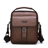 JEEPBULUO Men's Leather Crossbody Bag