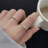 Brilliant Minimalism – Women's Silver Ring with Cubic Zirconia
