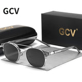 GCV Steampunk Sunglasses – Double Layer Polarized Removable Lens, Blu-Ray UV Protection Unisex Gothic Retro Sunglasses