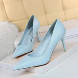 BIGTREE Women’s Fashion Pumps – High Heel Stiletto Shoes in Black, Pink & White for Weddings & Parties.