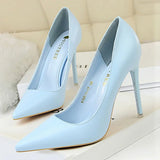 BIGTREE Women’s Fashion Pumps – High Heel Stiletto Shoes in Black, Pink & White for Weddings & Parties.