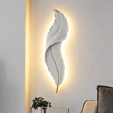 Modern Minimalist Feather LED Wall Lamp – Luxury Bedroom Light Decor