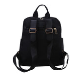 Simple Black PU Leather Backpack – Large Capacity and Urban Style