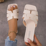 Women’s Casual Flat Sandals – Outdoor Lightweight Slip-On Slippers for Everyday Wear, Stylish & Comfortable
