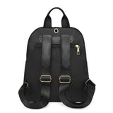 Simple Black PU Leather Backpack – Large Capacity and Urban Style