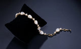 ZAKOL Classic Water Drop CZ Bracelet – Elegant Sparkle for Brides and Special Occasions.