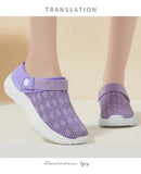 Summer Women's Mesh Slip-On Slippers – Casual & Breathable Half Support Shoes