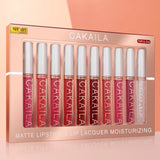 Set of 10 CAKAILA nude matte liquid lipsticks – Luxury Nude Collection 💋