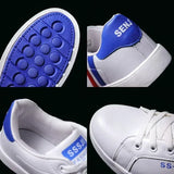 Men’s Leather Sneakers – Casual Outdoor Shoes with Vulcanized Sole, Lace-up High Quality Shoes for Men, Tenis Hombres