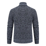 Men’s Knit Cardigan Sweater – Spring & Autumn Casual Jacket | Brown & Grey Colors