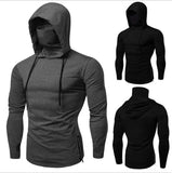 Men’s Slim Fit Zipper Hoodie – Casual Full Sleeve Sweatshirt, Solid Color, Autumn.