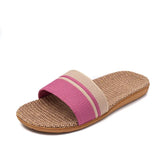 Women’s Summer Indoor Slippers – Lightweight, Anti-Slip Soft Linen Home Shoes