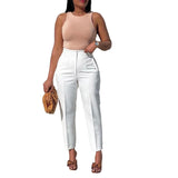 Elegant High-Waisted Work Pants for Women – Sleek, Professional & Comfortable