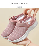 Summer Women's Mesh Slip-On Slippers – Casual & Breathable Half Support Shoes