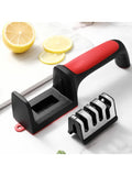 3-Stage Kitchen Knife Sharpener – Non-Slip Base.