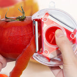 3-in-1 Magic Trio Peeler – Julienne Slicer, Shredder & Vegetable Cutter Tool