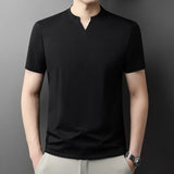 Men's Casual V-Neck T-Shirt - Comfortable for Summer
