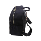 Simple Black PU Leather Backpack – Large Capacity and Urban Style