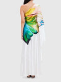 Gymystars Women's One Shoulder Elegant Evening Dress