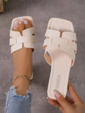 Women’s Casual Flat Sandals – Outdoor Lightweight Slip-On Slippers for Everyday Wear, Stylish & Comfortable