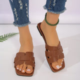 Women’s Casual Flat Sandals – Outdoor Lightweight Slip-On Slippers for Everyday Wear, Stylish & Comfortable