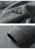 Men's Slim Fit Polo Neck Pullover Sweater, Thick Winter Sweater, Elegant Business Casual Wear