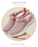Summer Women's Mesh Slip-On Slippers – Casual & Breathable Half Support Shoes