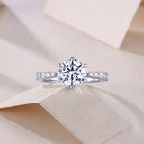 Moissanite Solitaire Ring – Luxury and Timeless Elegance