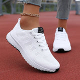 Women's Mesh Breathable Platform Sneakers – Casual Sports Trainers