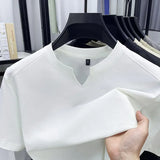 Men's Casual V-Neck T-Shirt - Comfortable for Summer
